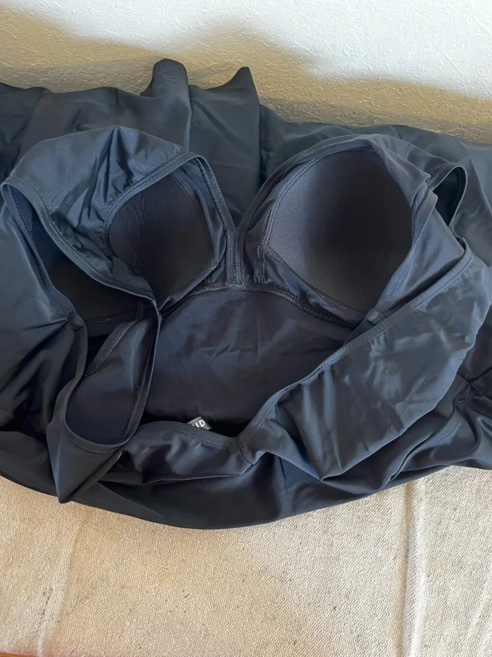 Torrid Woman's Plus-Size Asymmetric One-Piece Padded Bra Swimsuit Dress Sz 26